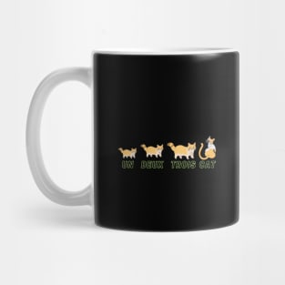 Un Deux Trois Cat (Cute Cat Shirt Wordplay) Mug